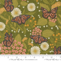 Bee Garden Summer Butterfly Metallic Ivy by Gingiber for Moda Fabrics | 48412 12M