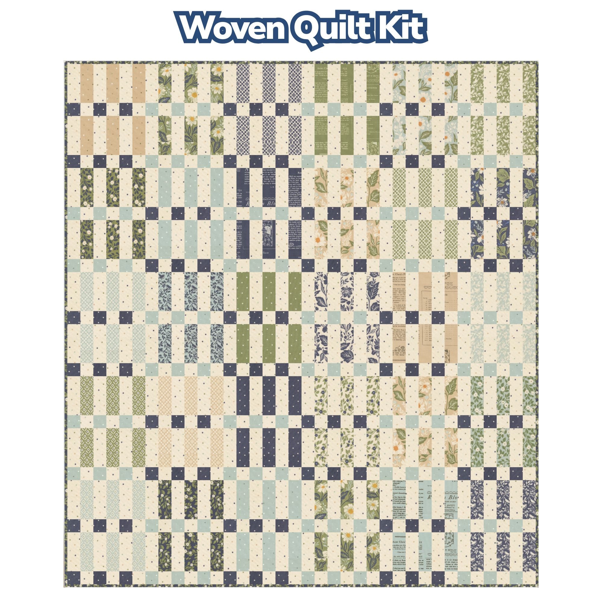 PRESALE Woven Custom Quilt Kit With True Love by Lella Boutique for Moda Fabrics | Quilt Size 72 1/2” x 80 1/2”