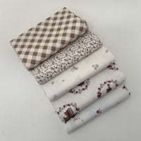Whimsical Woodland Custom Fat Quarter Bundle White Natural by Tasha Noel for Riley Blake Designs | 5 FQs | Curated Bundle