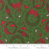 Holiday Cheer Deck The Halls Evergreen Yardage by Stacy Iest Hsu for Moda Fabrics | 20973 14