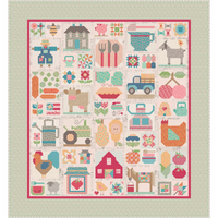 PRESALE Farmers Daughter Farm Fresh Sew Along Quilt Kit by Lori Holt of Bee in My Bonnet for Riley Blake Designs | KT-17162