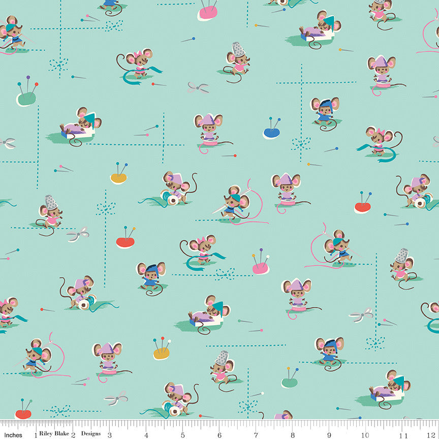 PRESALE Wishes Workers Songbird Sparkle Yardage by Jill Howarth for Riley Blake Designs | SC18073-SONGBIRD