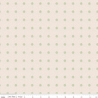 Piece & Plenty Orchard Basil Yardage by Lori Holt for Riley Blake Designs | 5 Yard Backing | C15890-BASIL