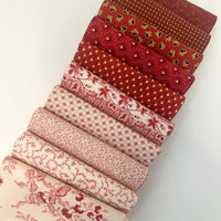 Sally's Stitches Custom Fat Quarter Bundle Red by Betsy Chutchian for Moda Fabrics | 10 FQs | Curated Bundle