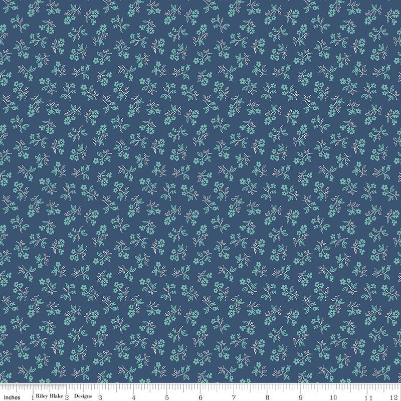 PRESALE Farmers Daughter Vintage Denim Yardage by Lori Holt of Bee in My Bonnet | C17170-DENIM