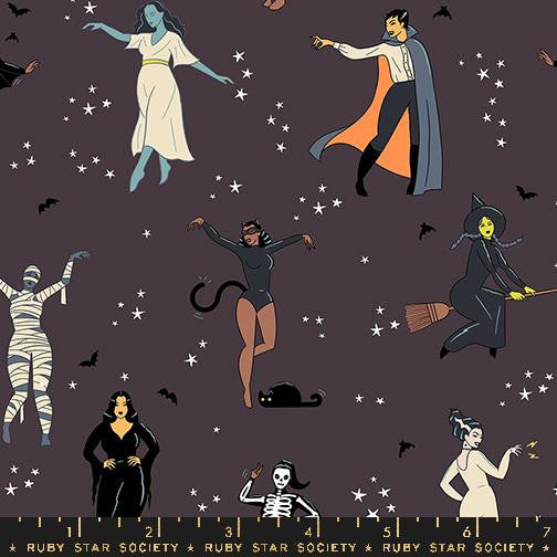 Good Spirits Hey Boo Caviar Yardage by Ruby Star Society Halloween Fabric| RS5139 15G | Cut Options