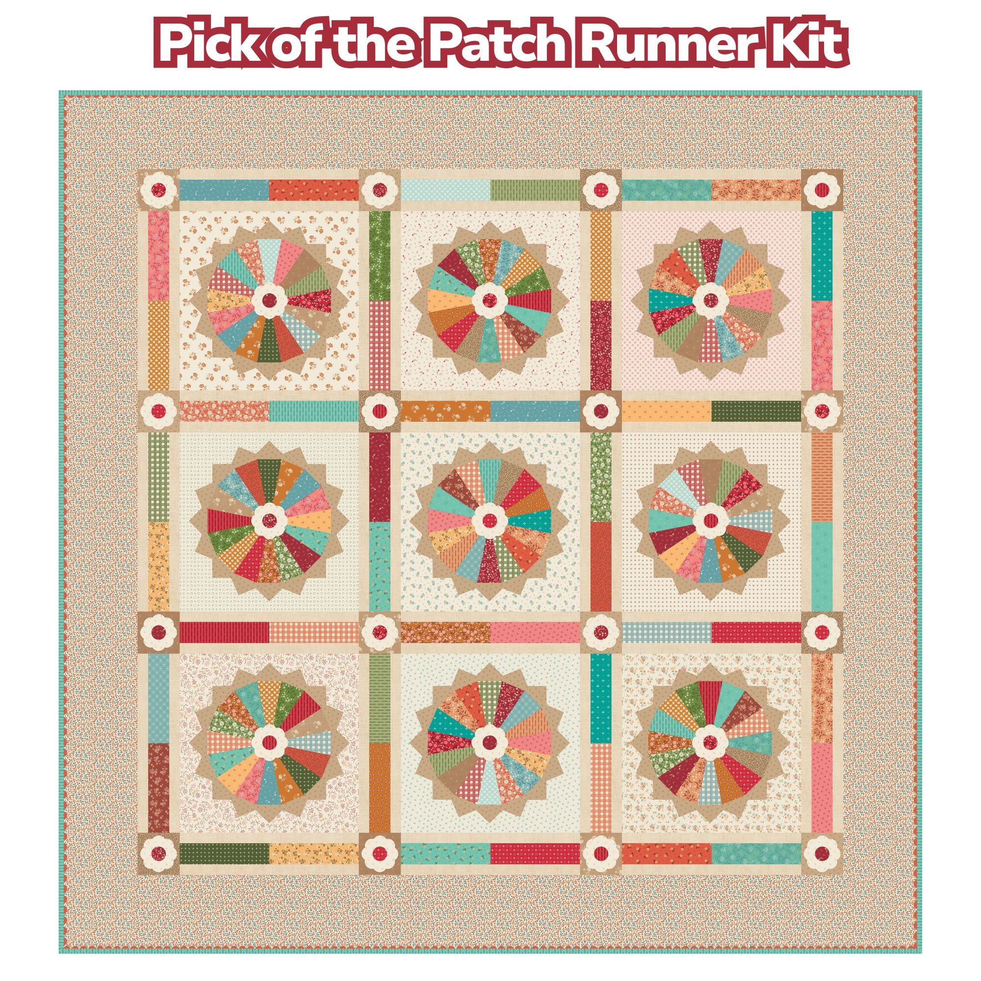 PRESALE Homemade Pie Quilt Kit Boxed With Baked With Love by Lori Holt of Bee in My Bonnet | KT-17780