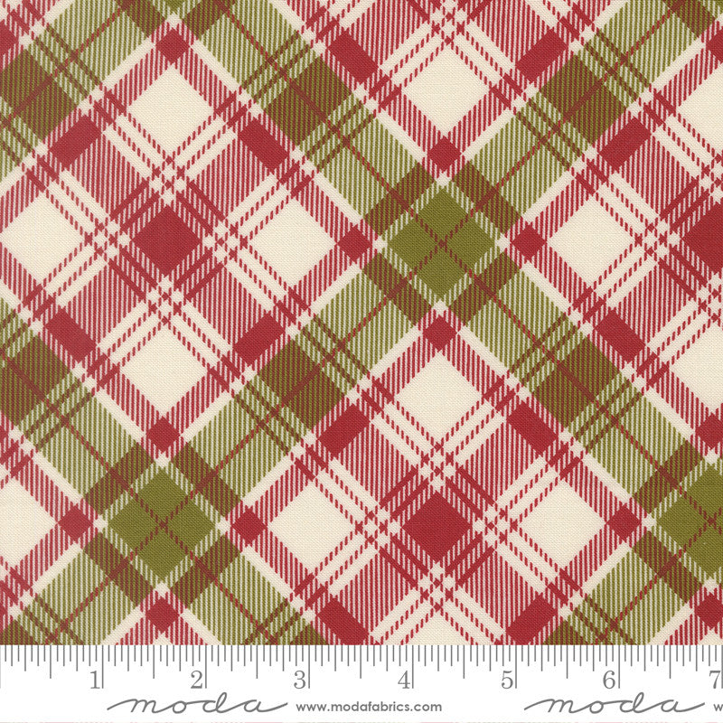 PRESALE Chilly Christmas Plaid Red Yardage by Sweetwater for Moda Fabrics | 55715 12