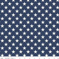 Freedom Garden Stars Blue Yardage by My Mind's Eye for Riley Blake Designs | C15622-BLUE