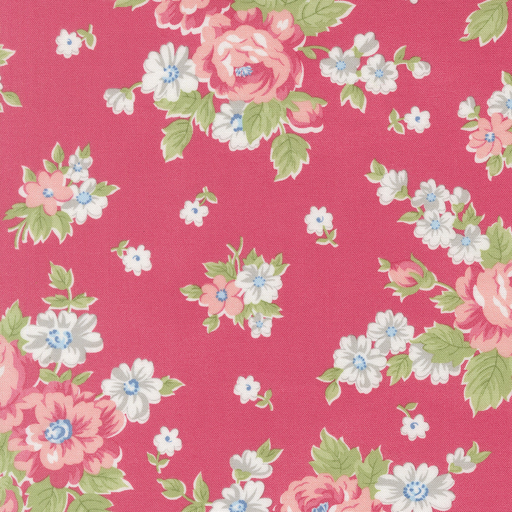 A Cat Named Stitch Blooming Rosie Yardage by Camille Roskelley for Moda Fabrics | 55340 18