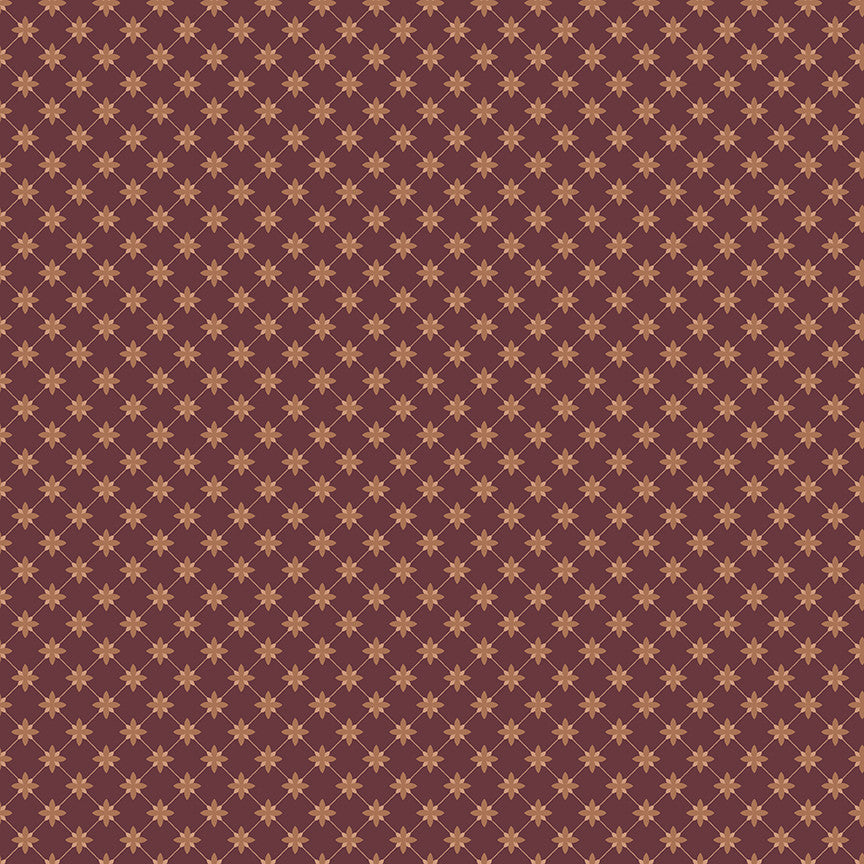 PRESALE Charmed & Treasured Stella Mahogany Yardage by Kassidy Grace for Riley Blake Designs | C18164-MAHOGANY