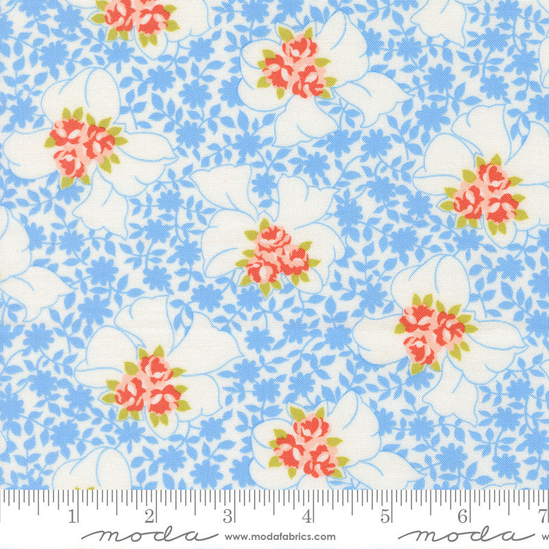 PRESALE Rosie Nanas Apron Forget Me Not Yardage by Fig Tree & Co for Moda Fabrics | 35421 26