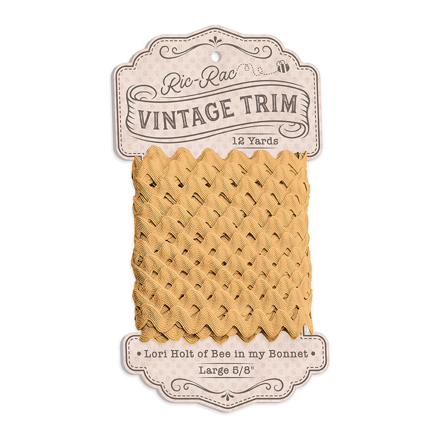 PRESALE Vintage Trim Large Daisy Ric Rac 5/8" by Lori Holt of Bee in my Bonnet for Riley Blake Designs | STVT-50737
