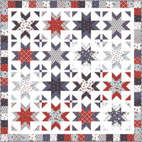 Sparklers Quilt Boxed Kit With Stars and Stripes Forever by Lori Whitlock for Riley Blake Designs | KT-15710