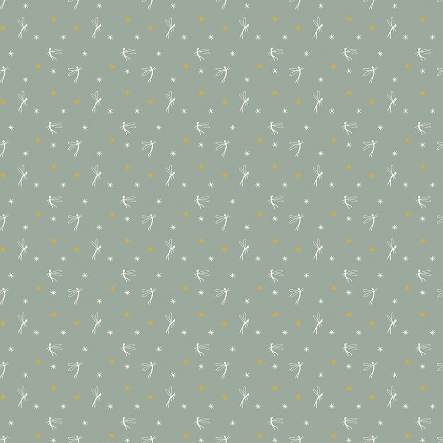 PRESALE Story Land Fairy Lights Green Yardage by Sarah Jane for Riley Blake Designs | C18305-GREEN