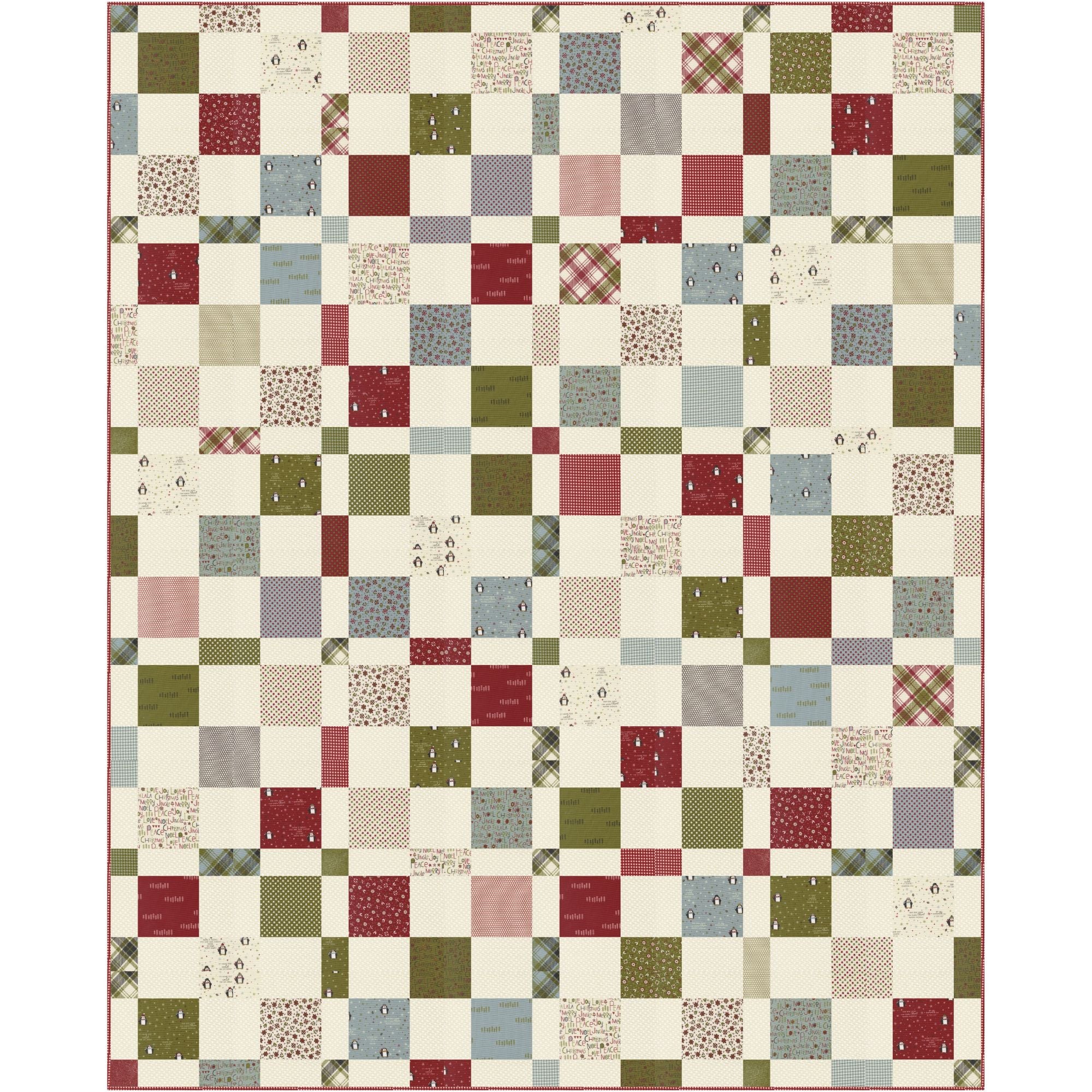PRESALE Tile Sequence Custom Quilt Kit With Chilly by Sweetwater for Moda Fabrics | Quilt Size 64 1/2” x 80”