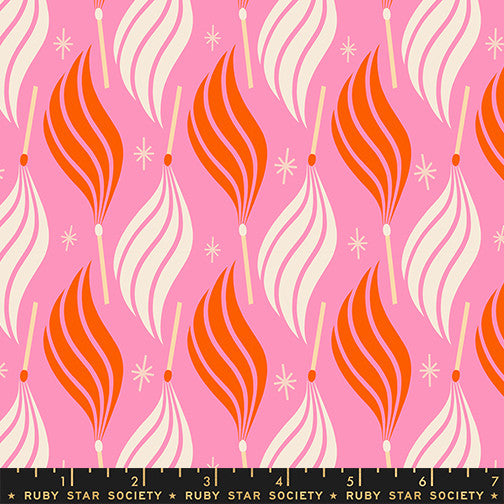 Trinketry Lit Flamingo Yardage by Melody Miller for Ruby Star Society | RS0113 15