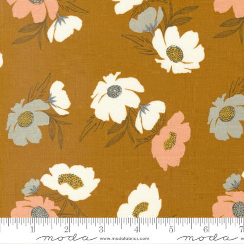 Woodland and Wildflowers Caramel Bold Bloom Yardage by Fancy That Design House for Moda Fabrics | 45582 22