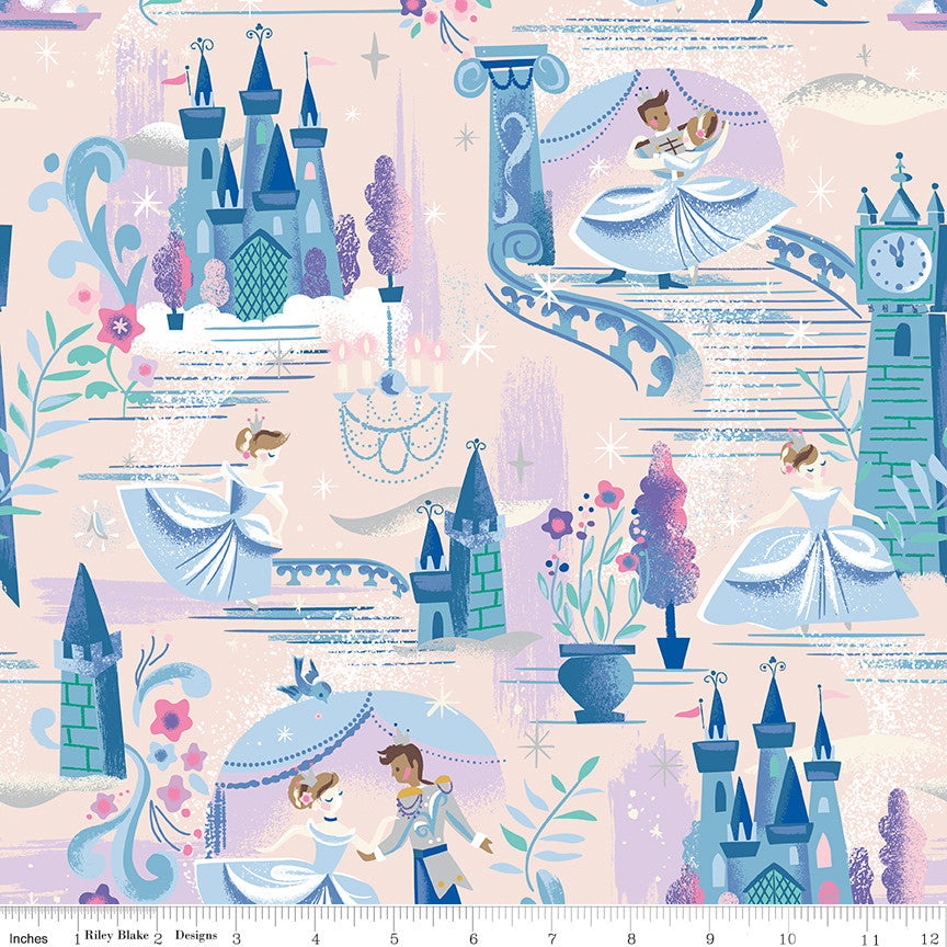 PRESALE Wishes The Ball Ballerina Sparkle Yardage by Jill Howarth for Riley Blake Designs | SC18070-BALLERINA