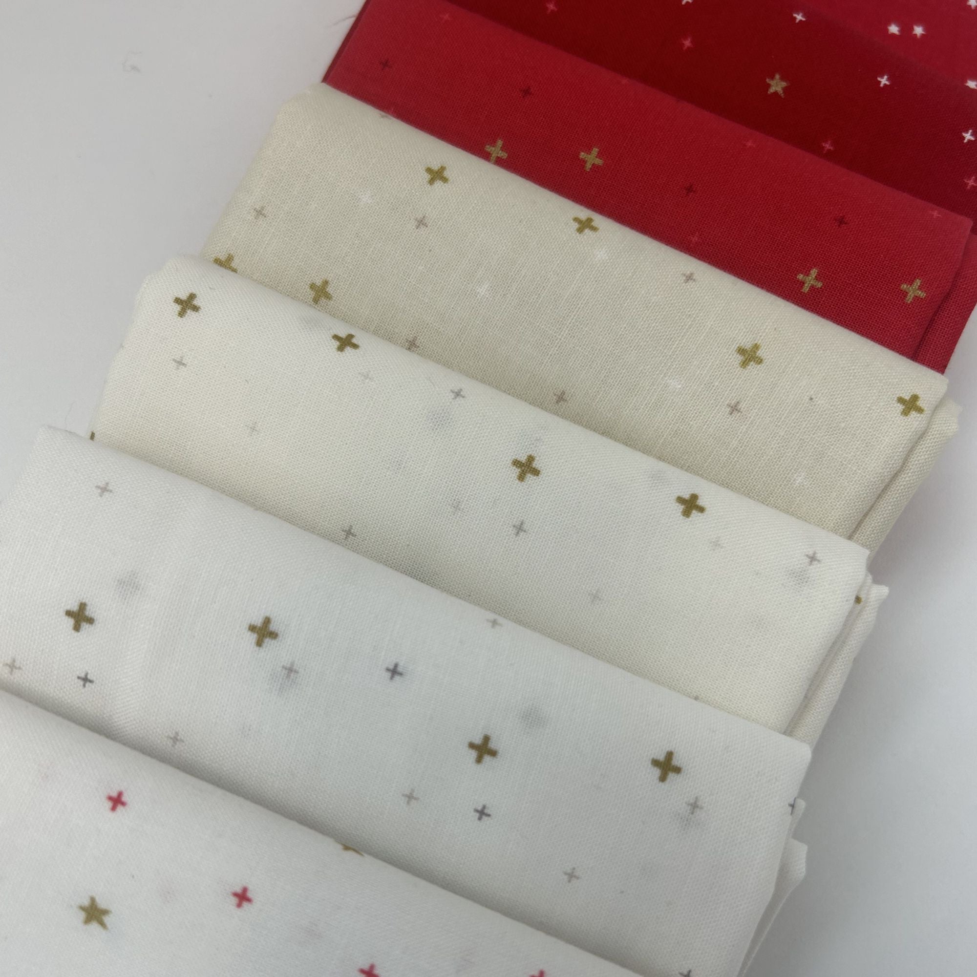 Sparkler Seasonal Basics Custom Fat Quarter Bundle Patriotic for Riley Blake Designs | 7 FQs | Curated Bundle