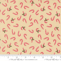 Holiday Cheer Candy Cane Natural Yardage by Stacy Iest Hsu for Moda Fabrics | 20975 11