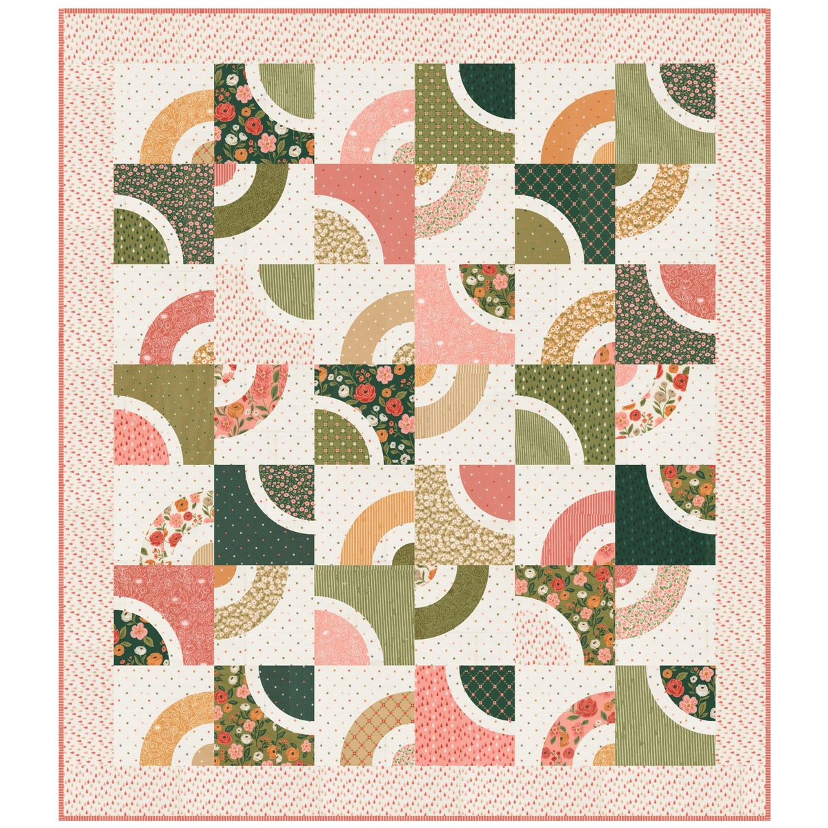 PRESALE Dishes Quilt Kit With Garden Glam by Lella Boutique for Moda Fabrics | Quilt Size 67” x 76 1/2”