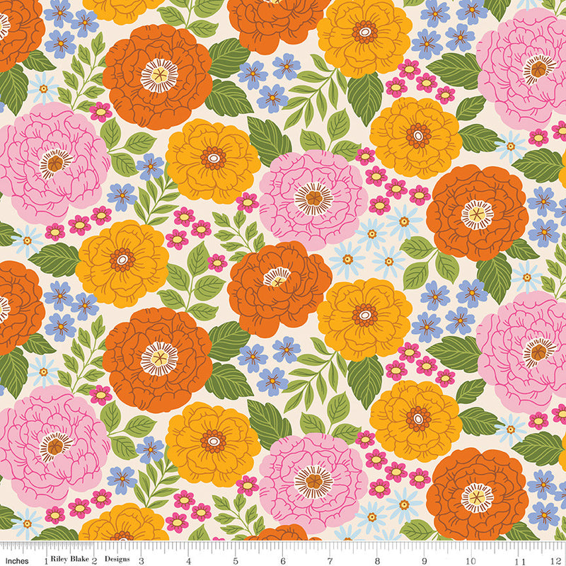 Little Darlin' Main Cream Yardage by the RBD Designers for Riley Blake Designs | C16970-CREAM