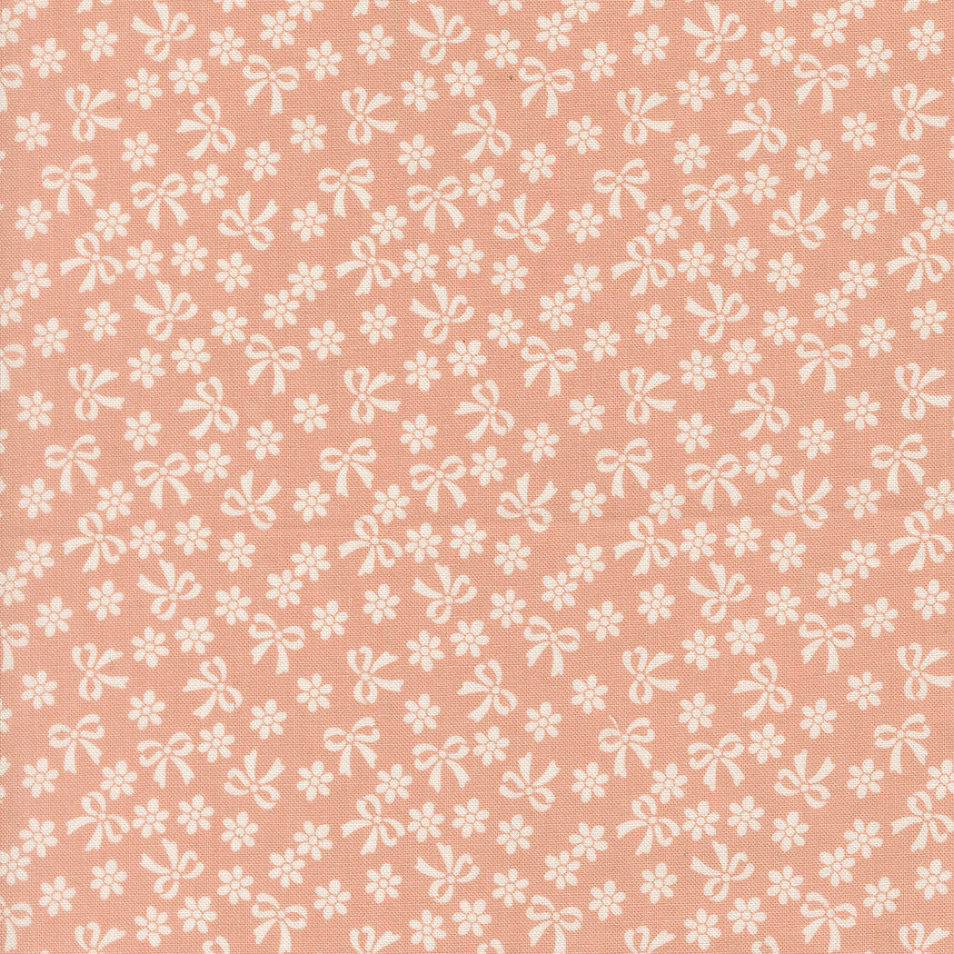 PRESALE Handmade Sweetness Bows Daisies Peach Yardage by Heather Briggs of My Sew Quilty Life for Moda Fabrics | 31793 17