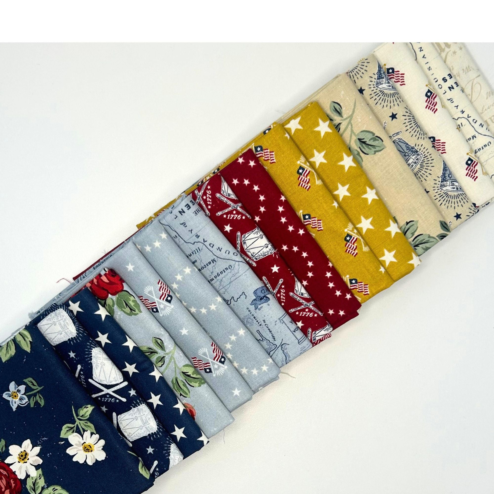 Independence Custom Fat Quarter Bundle by the RBD Designers for Riley Blake Designs | 16 FQs |. Curated Bundle