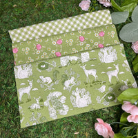 PRESALE My Secret Garden Custom Fat Quarter Bundle Green by Stacy Iest Hsu for Moda Fabrics | 3 FQs | Curated Bundle