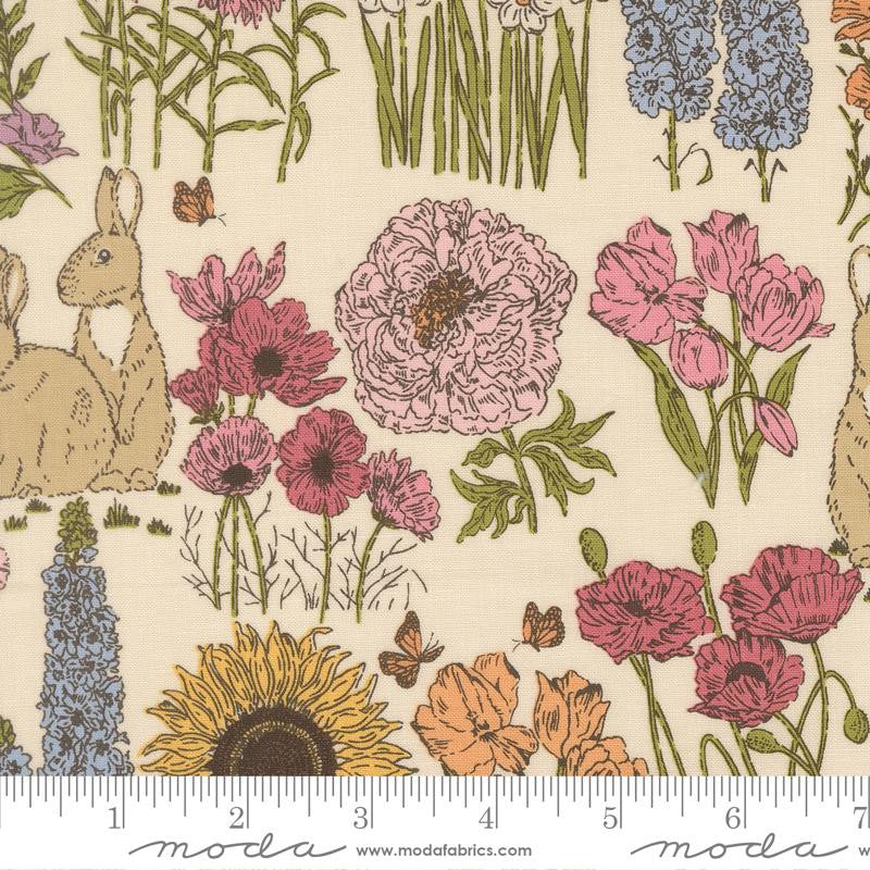 PRESALE My Secret Garden Garden Bunnies Cloud Yardage by Stacy Iest Hsu for Moda Fabrics | 20982 11