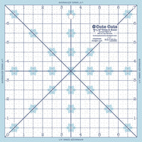 PRESALE Lori Holt Cute Cuts Trim It 7.5" Square Ruler by Lori Holt of Bee in My Bonnet | STTI-21863