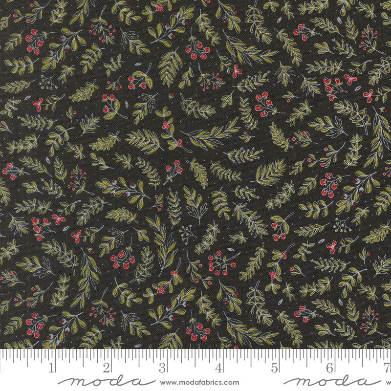 PRESALE Emmitt and Ivy Holly Black Yardage by Sweetwater for Moda Fabrics | 55695 17