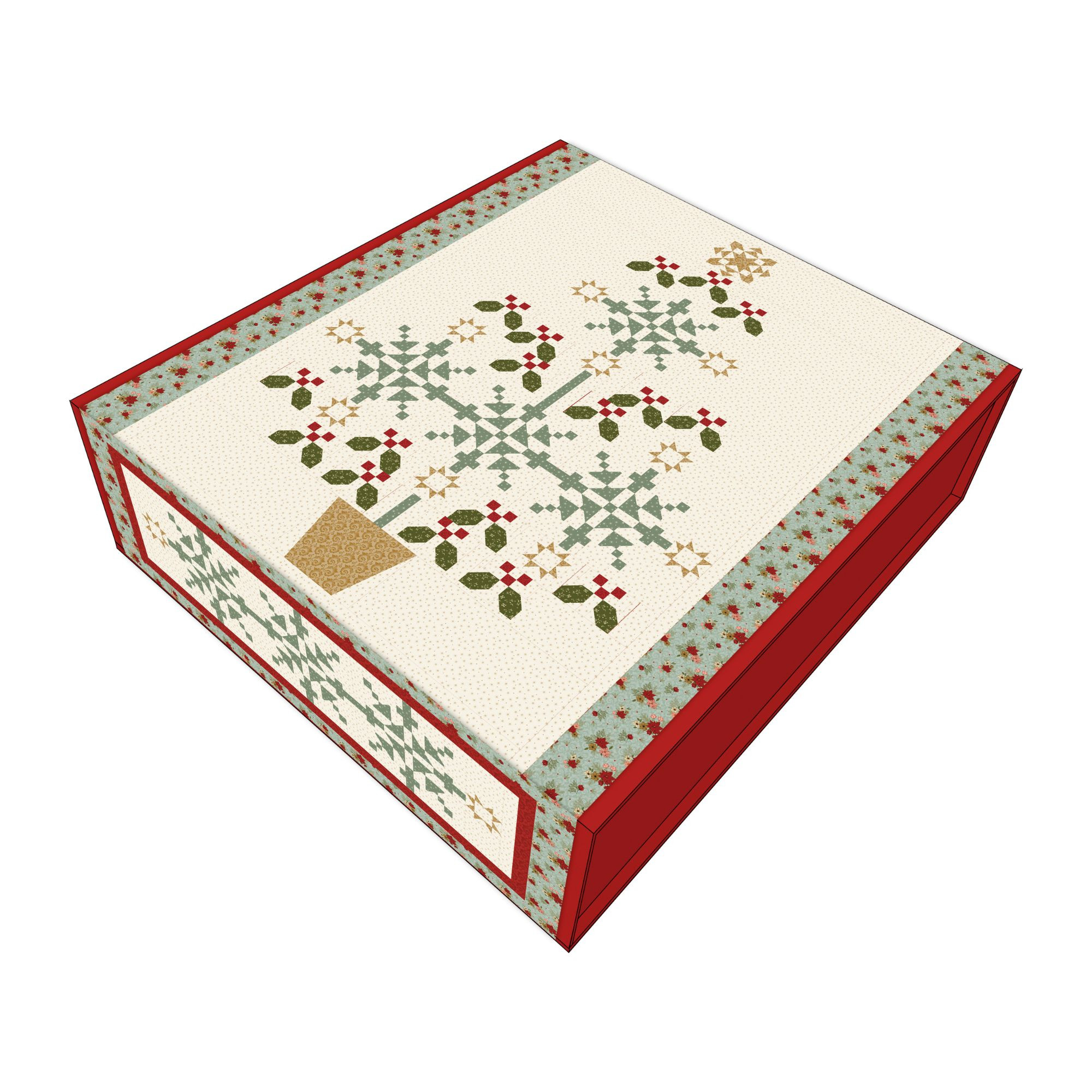 Spruce It Up Quilt Kit Boxed with Christmas Greetings by Sandy Gervais | KT-17660