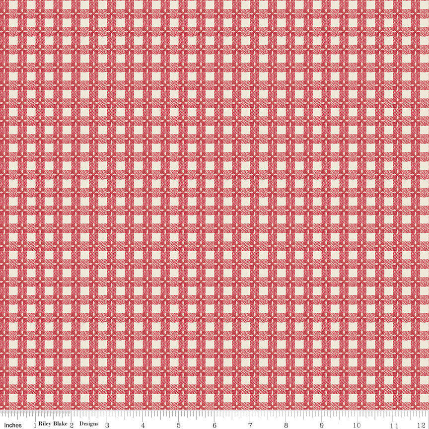 PRESALE Baked With Love Tablecloth Schoolhouse Yardage by Lori Holt of Bee in My Bonnet | C17795-SCHOOLHOUSE
