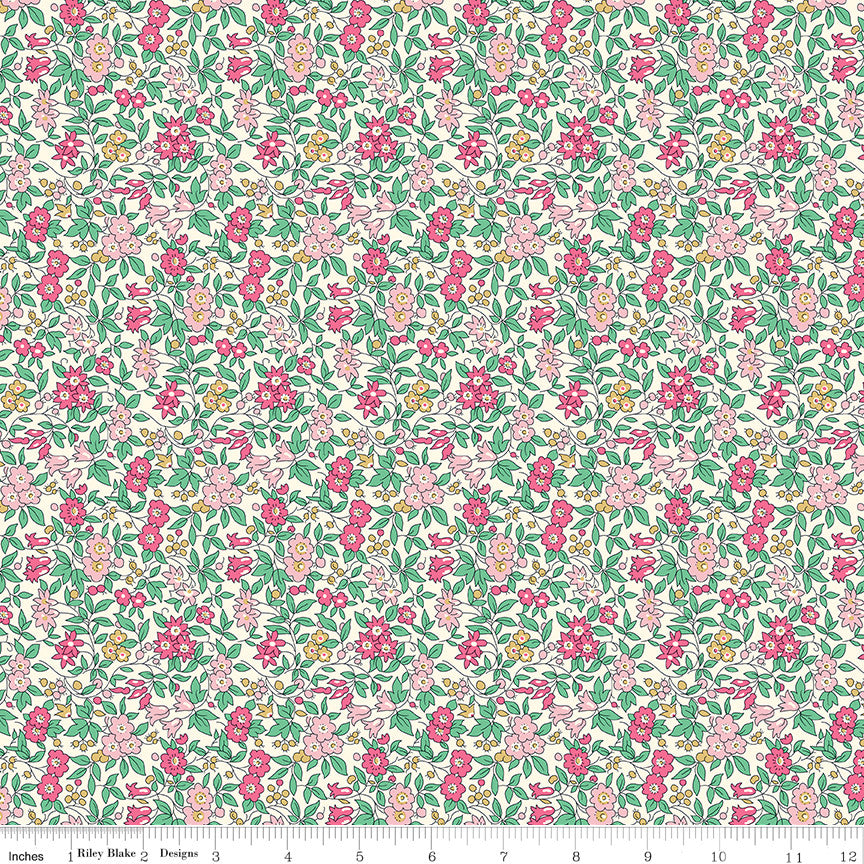 Everlasting Forget Me Not Blossom B by Liberty Fabrics for Riley Blake Designs | 01667512B