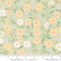 PRESALE Cottage Charm Wallpaper Florals Pear Yardage by Heather Briggs of My Sew Quilty Life for Moda Fabric | 31750 23