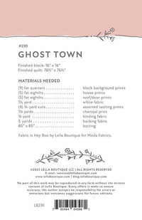 Ghost Town Quilt Pattern by Lella Boutique | LB 230  | 76 1/2" x 76 1/2"