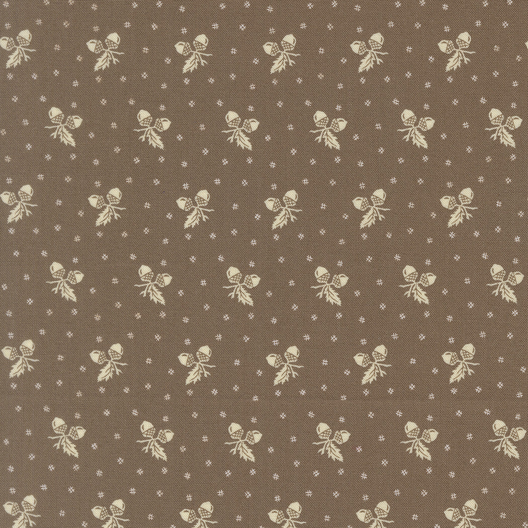 PRESALE Butternut and Sage Acorn Medley Walnut Yardage by Fig Tree & Co for Moda Fabrics | 35445 19