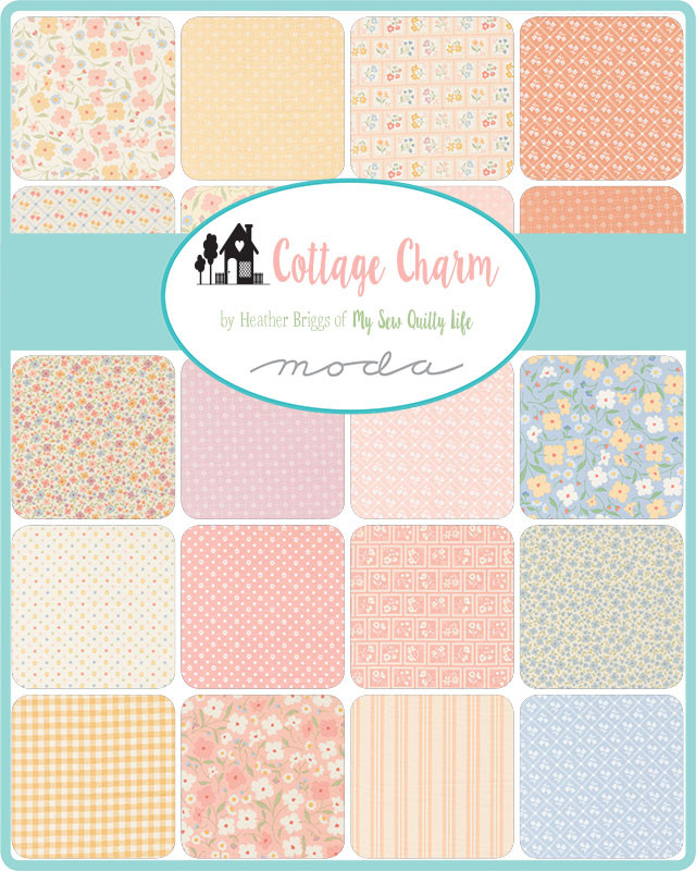 PRESALE Cottage Charm Jelly Roll 2 1/2" by Heather Briggs of My Sew Quilty Life | 40 Precut 2.5" Strips | 31750JR