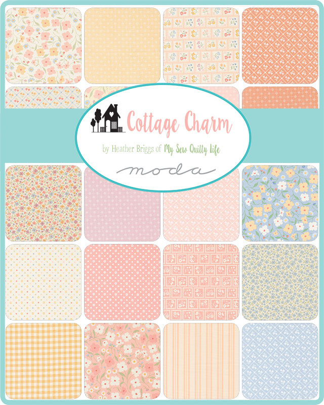 Cottage Charm Pixie Dots Fading Rose Yardage by Heather Briggs of My Sew Quilty Life for Moda Fabric | 31755 26
