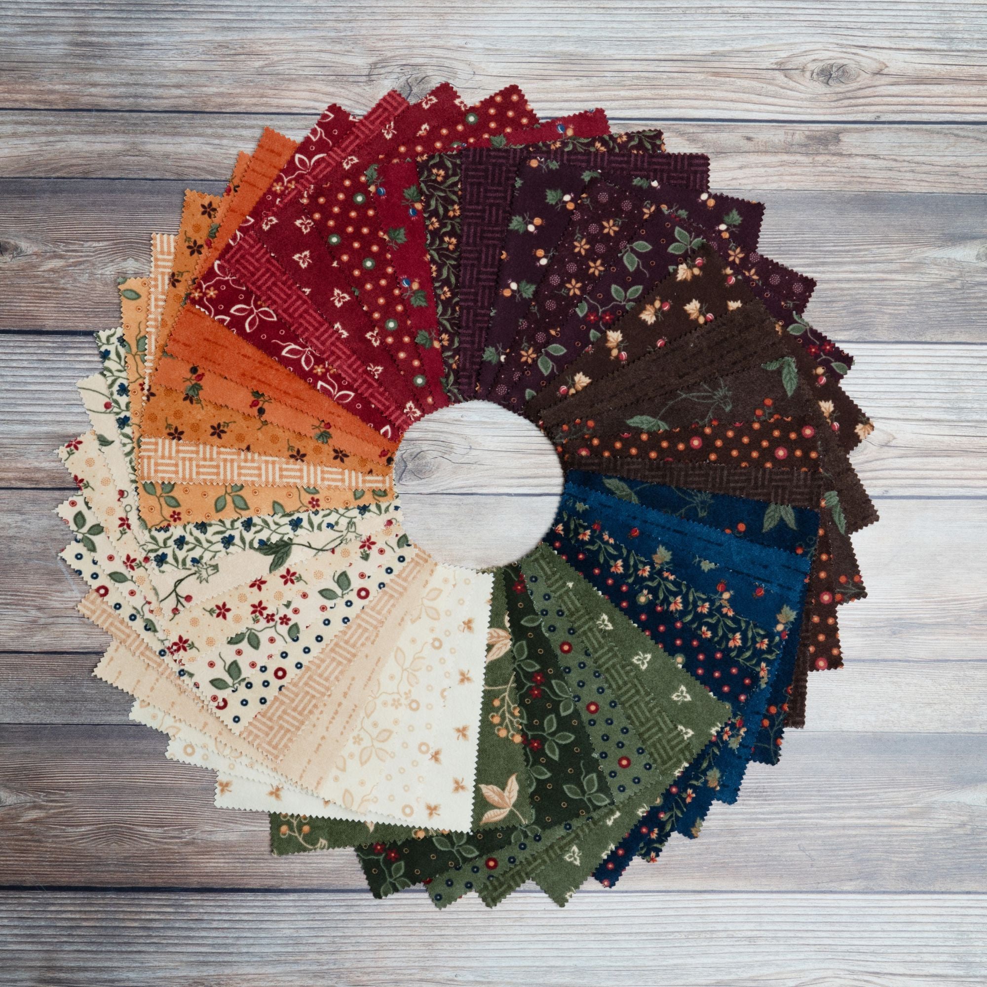 Flannel Season Layer Cake 10" by Kansas Troubles Quilters for Moda Fabrics | 42 Pcs | 9840LCF