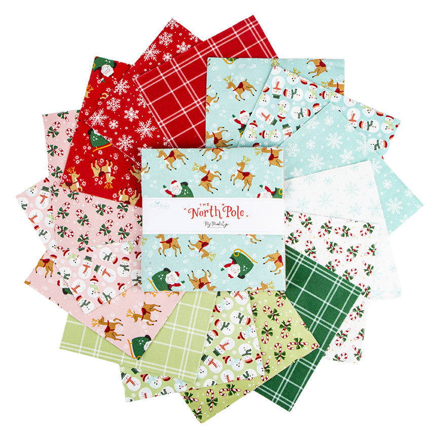 The North Pole Flannel 10" Stacker by My Mind's Eye for Riley Blake Designs | 10-17750-42