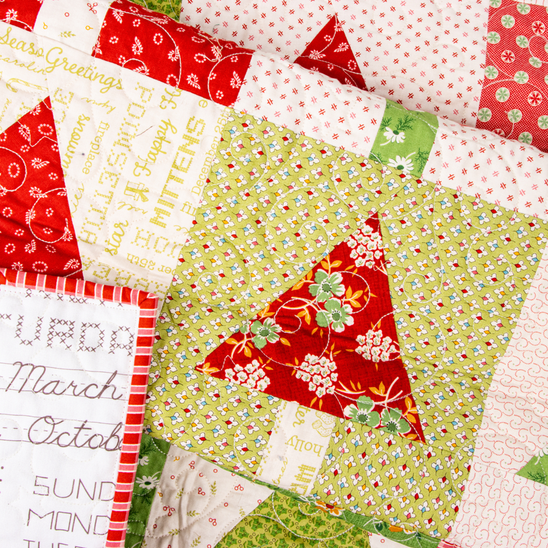 Home Town Holiday Custom Fat Quarter Bundle by Lori Holt of Bee in my Bonnet for Riley Blake Designs | Curated Bundle 22 Fat Quarters