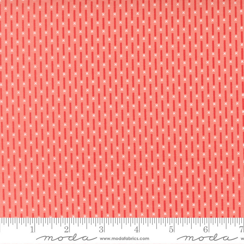 PRESALE Poinsettia and Pear Candy Stripe Carnation Yardage by Sherri & Chelsi for Moda Fabrics | 37715 15
