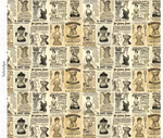 Sew Journal White Vintage Corset Ads by J Wecker Frisch by Riley Blake Designs |C13889 WHITE