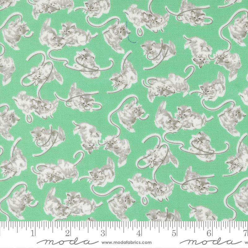 A Cat Named Stitch Georgie Green Yardage by Camille Roskelley for Moda Fabrics | 55341 19