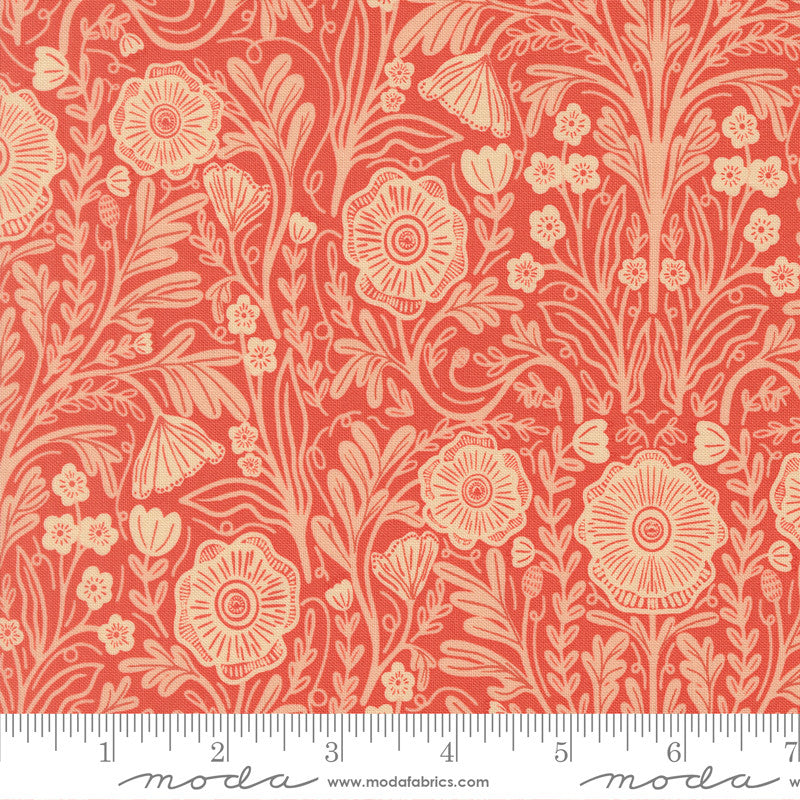 PRESALE The Henhouse Poppy Tomato Yardage by Gingiber for Moda Fabrics | 48432 17
