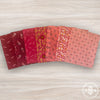 Gentler Times Custom Fat Quarter Bundle Red Pink by Lori Holt of Bee in My Bonnet | 7 FQs