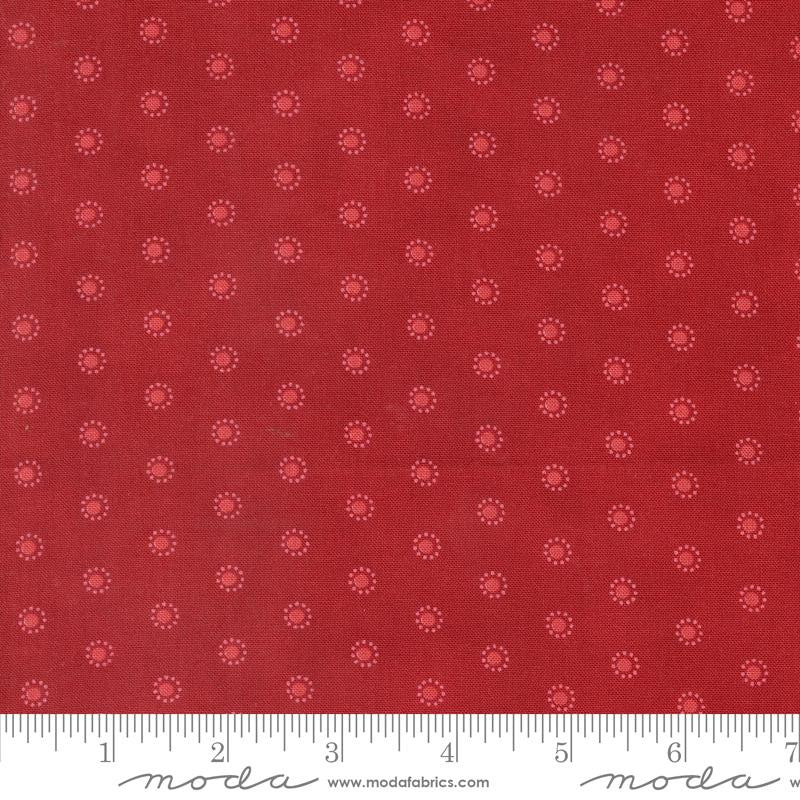 Grand Haven Dotted Crimson Yardage by Minick & Simpson for Moda Fabrics | 14985 15